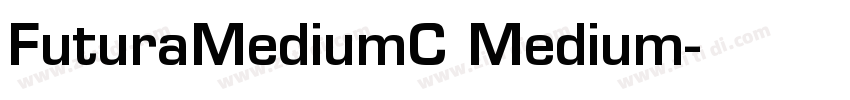 FuturaMediumC Medium字体转换